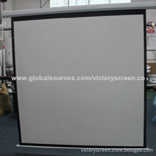 180*180cm 1:1 Matte White Motorized Screen